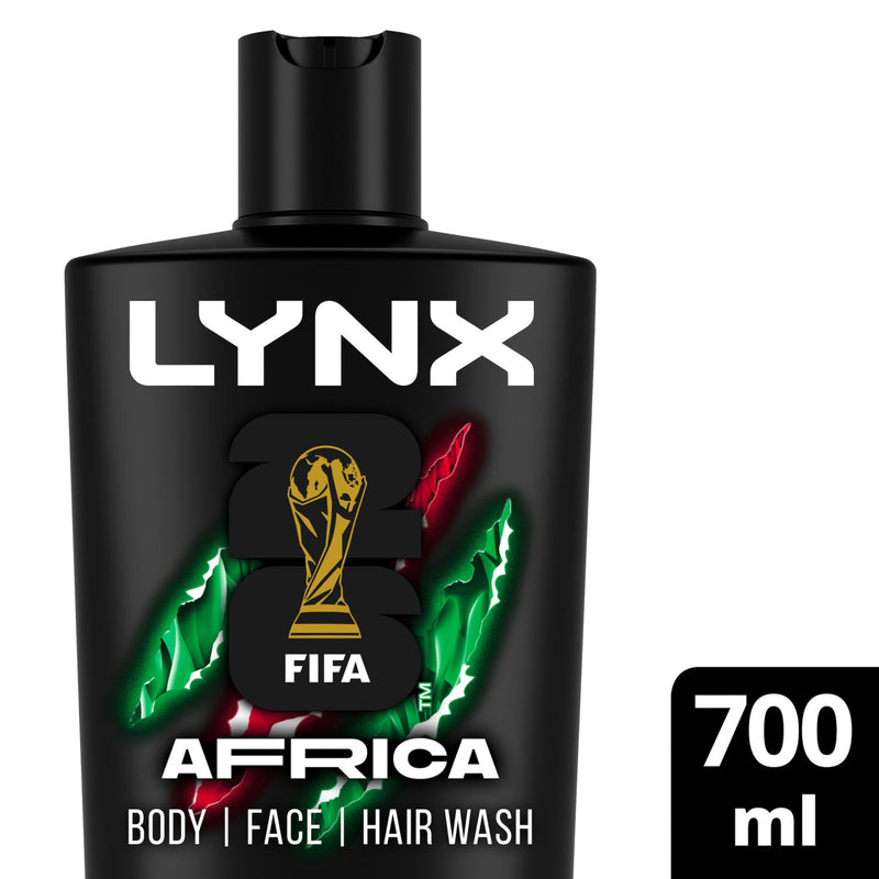 Lynx Africa Body Wash FIFA Limited Edition 700ml, UK version