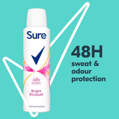 Sure Women Bright Bouquet Anti-Perspirant Spray 150ml (British brand)