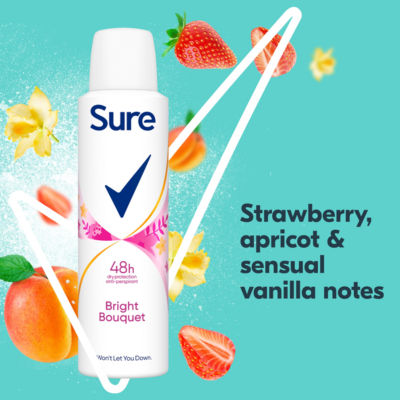 Sure Women Bright Bouquet Anti-Perspirant Spray 150ml (British brand)