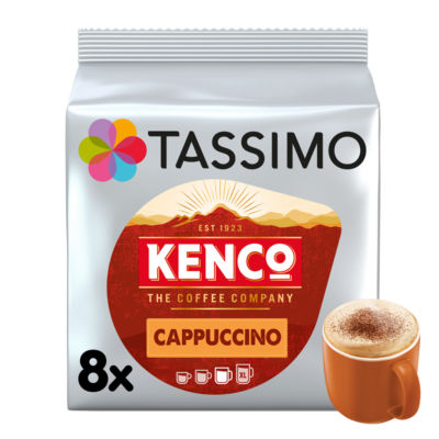 Kenco cappuccino coffee pods x8 260g (British brand)