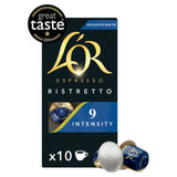 L'OR espresso ristretto decaf coffee pods intensity 9, 10 pods, UK version