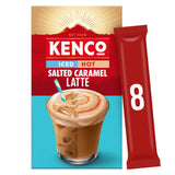 ASDA Kenco Iced Hot Salted Caramel Latte Instant Coffee Sachets x8- Buy online at McGrocer