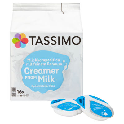 Tassimo milk creamer pods x16 (British brand)
