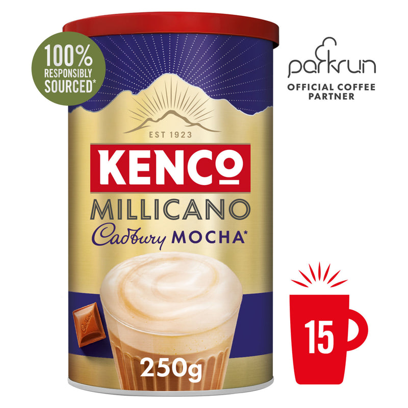 Kenco instant coffee mix Cadbury Mocha 250g, imported from the UK