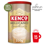 Kenco Millicano Smooth Latte instant coffee 220g, imported from the UK