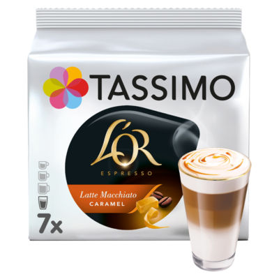Tassimo L'OR caramel latte macchiato pods 195g, UK version