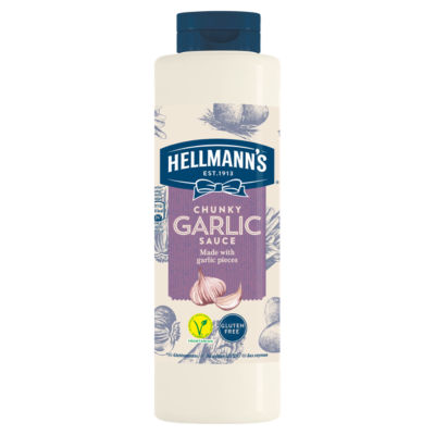 Hellmann's chunky garlic sauce 850ml - British product