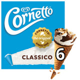 Cornetto Classico Ice Cream Cones Vanilla Flavour 6 Pack 90ml - British product