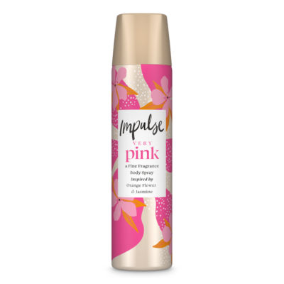 Impulse Very Pink body spray 75ml can, UK version