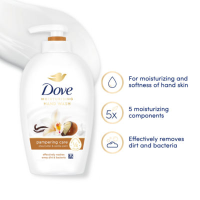 Dove shea butter and warm vanilla hand wash 250 ml - British product
