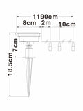 Solar warm white line lights 12M set of 100 - British product