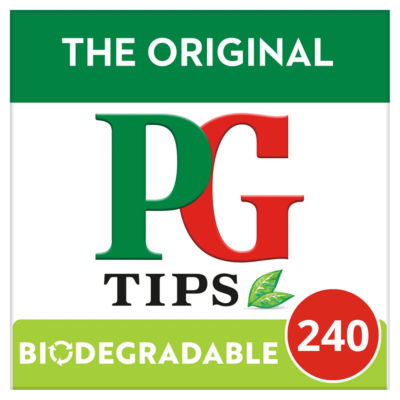 PG Tips original black tea bags 240 count (British brand)