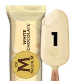 Magnum hvit sjokoladeiskrempinne britisk vanilje 110 ml