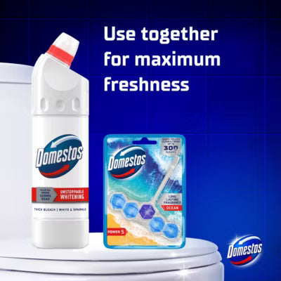 Domestos thick bleach white and sparkle 750 ml - British product