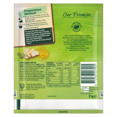 Knorr Super Chicken Noodle Soup Mix 4 x 51g, UK version