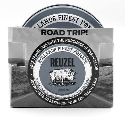 Superdrug Reuzel Matte Pomade Road Trip Lav glans Herrestyling 95g + 35g- Kjøp online hos McGrocer