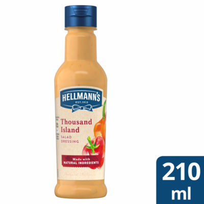 Hellmann's salad dressing Thousand Island 210ml, imported from the UK