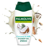 ASDA Palmolive Naturals Coconut & Milk Shower Gel Body Wash 250ml- Buy online at McGrocer