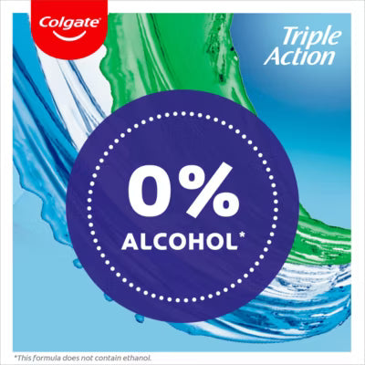 Colgate triple action alcohol-free mouthwash 500ml - British product