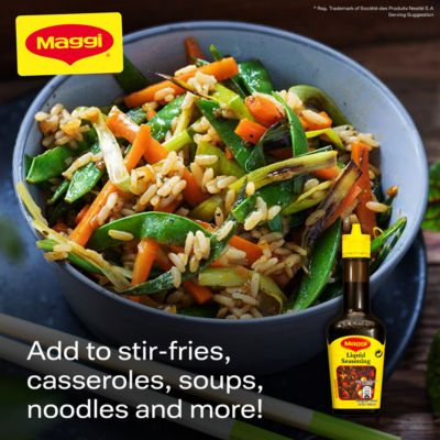 Maggi Liquid Seasoning Savoury Sauce 101ml, imported from the UK