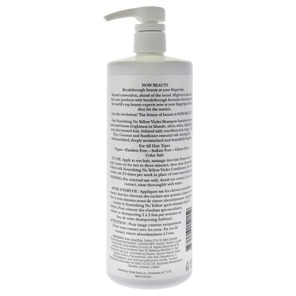 NOW Beauty No Yellow Shampoo 946ml, imported from the UK