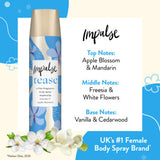 Impulse Tease Body Spray 75ml, imported from the UK