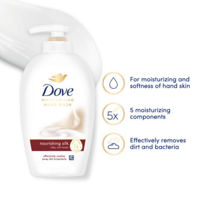 Dove Nourishing Silk Liquid Hand Wash 250 ml - British product