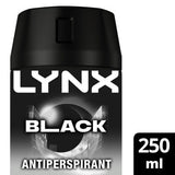 ASDA Lynx Black Anti-Perspirant Aerosol Men's Deodorant Spray 250ml- Buy online at McGrocer