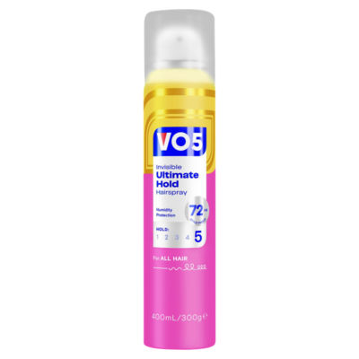 VO5 Invisible Ultimate Hold hairspray 300g (British brand)
