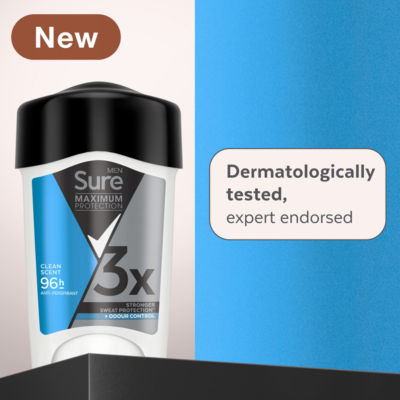 Sure men maximum protection anti-perspirant cream clean scent 45ml (British brand)