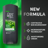 Dove Men+Care Extra Fresh 3-in-1 body wash 400ml (British brand)