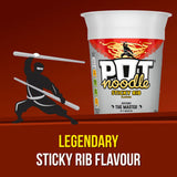 Pot Noodle Sticky Rib pot noodles 90 g, imported from the UK