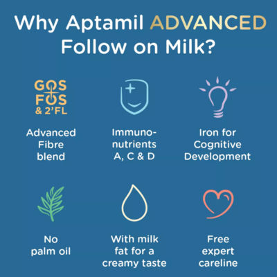 Aptamil Advanced 2 Follow On Milk Formula Powder 800g - British product