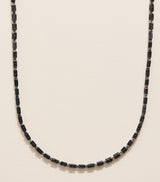 Harrods Suzanne Kalan White Gold and Black Diamond Block-Chain Necklace, Adjustable 38cm-45cm- Buy online at McGrocer