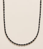Suzanne Kalan white gold black diamond block-chain necklace, UK version