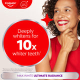 Colgate Max White Ultimate Radiance toothpaste 75ml, imported from the UK