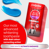 Colgate Max White Ultimate Radiance toothpaste 75ml, imported from the UK