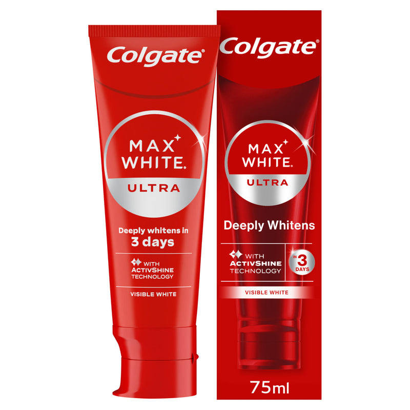 Colgate Max White Ultra Visible White toothpaste 75ml - British product