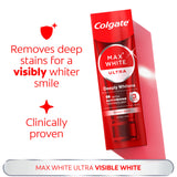 Colgate Max White Ultra Visible White toothpaste 75ml - British product
