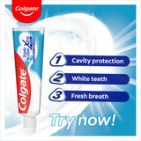 Colgate Triple Action Xtra White Toothpaste 75ml, UK version