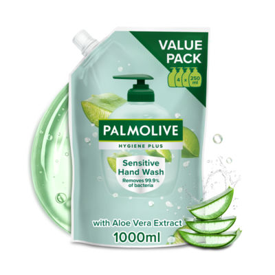 Palmolive Hygiene Plus sensitive antibacterial hand wash refill 1L - British product