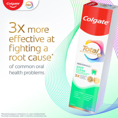 Colgate Total Active Prevention Deep Clean toothpaste 75ml, UK version