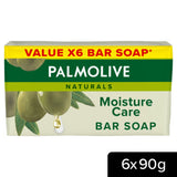 ASDA Palmolive Naturals Moisture with Olive Bar Soap, Pack of 6 (6 x 90g)- Buy online at McGrocer