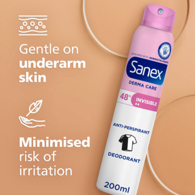 Sanex Derma Care Invisible 48h antiperspirant spray deodorant 200ml - British product
