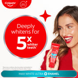 Colgate Max White Ultra+ Enamel whitening toothpaste 75ml, imported from the UK