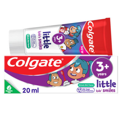 ASDA Colgate Little Kids' Smiles 3+ Years Delicate Mint Children's Toothpaste 20ml- Buy online at McGrocer
