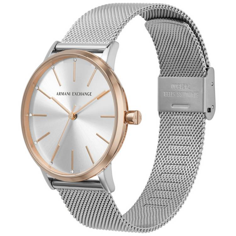 Armani Exchange ladies stainless steel watch 36mm - British product
