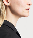 Suzanne Kalan rose gold diamond huggie earrings 12mm, imported from the UK