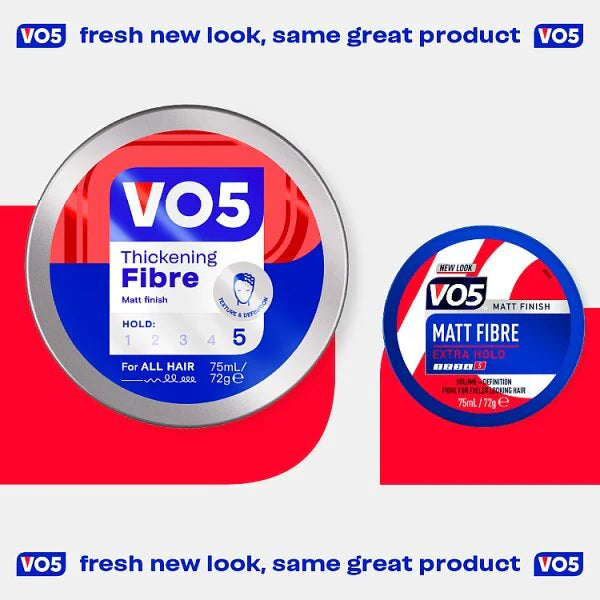 VO5 hair fibre matte styling paste 75ml (British brand)