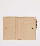 Saint Laurent Matelassé bifold wallet lambskin (British brand)